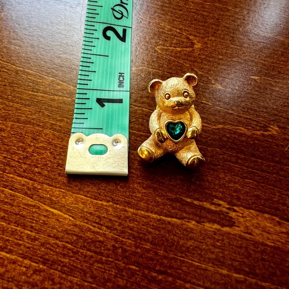 Birthday Gem Stone Bear Tac Pin December Turquoise - Picture 3 of 3